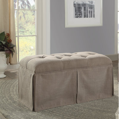 Angustain Upholstered Storage Bench Alcott Hill Upholstery Brown