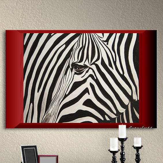 AFRICAN WILDLIFE ART PRINT Zebras Rocco Sette