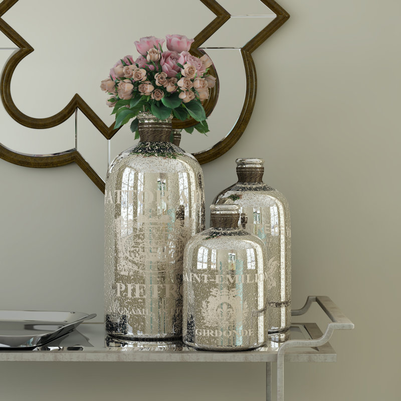 House of Hampton 3 Piece Decorative Bottle Set & Reviews Wayfair