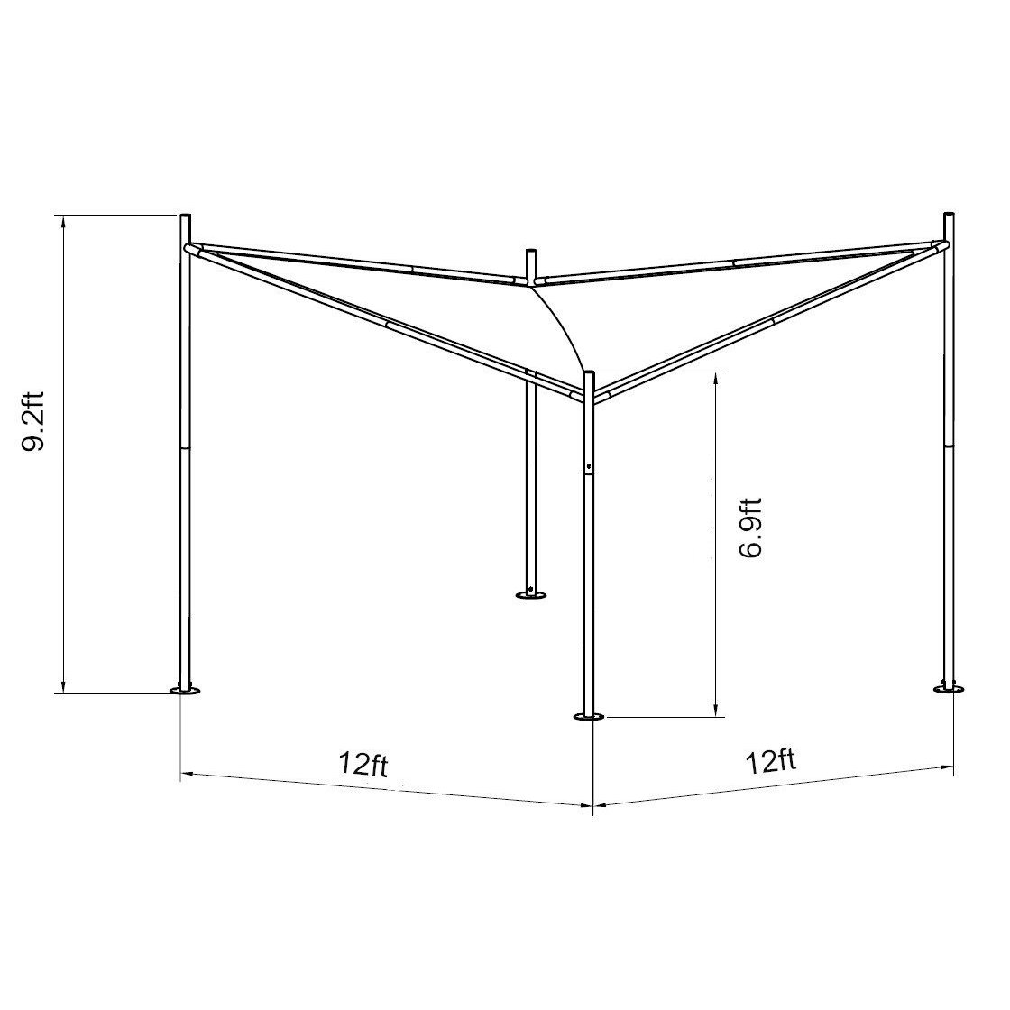 Abba Patio Square Butterfly Gazebo & Reviews Wayfair