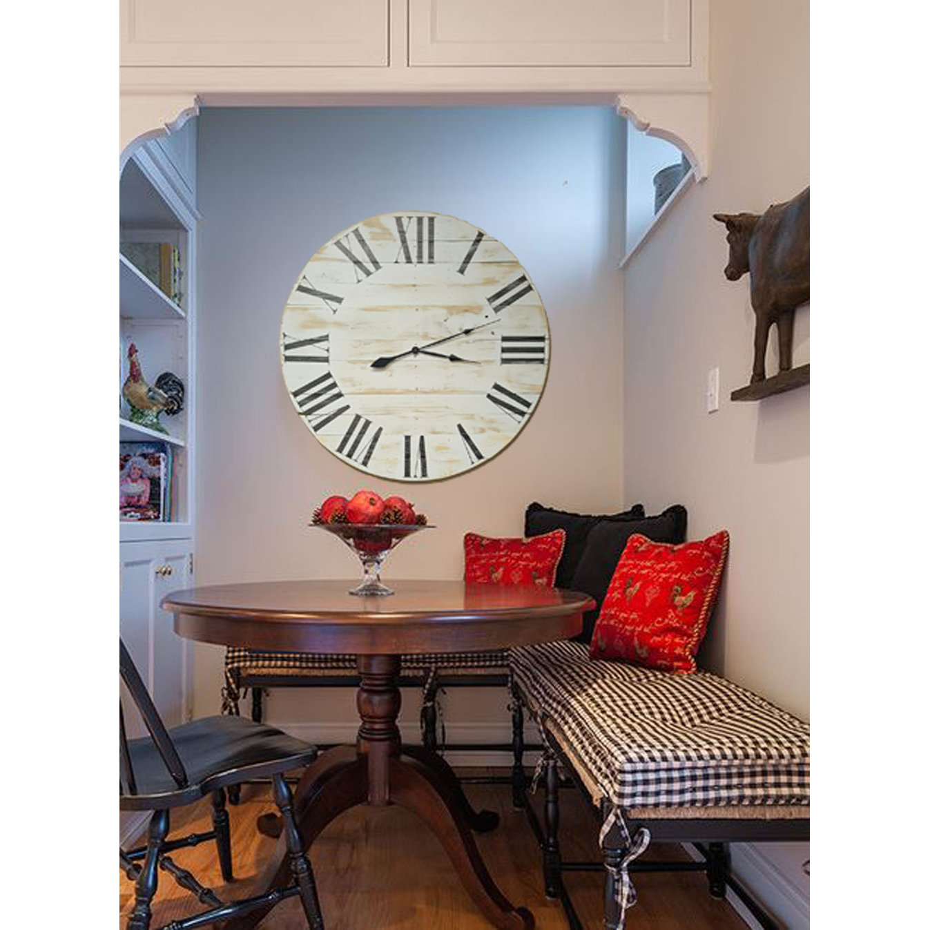 BrandtWorksLLC Oversized Farmhouse Wall Clock & Reviews Wayfair