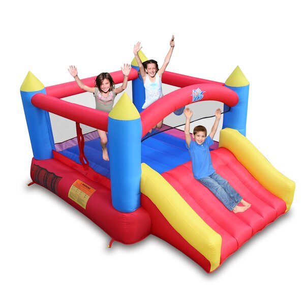 Action Air 9' x 12' Bounce House with Slide and Air Blower & Reviews ...