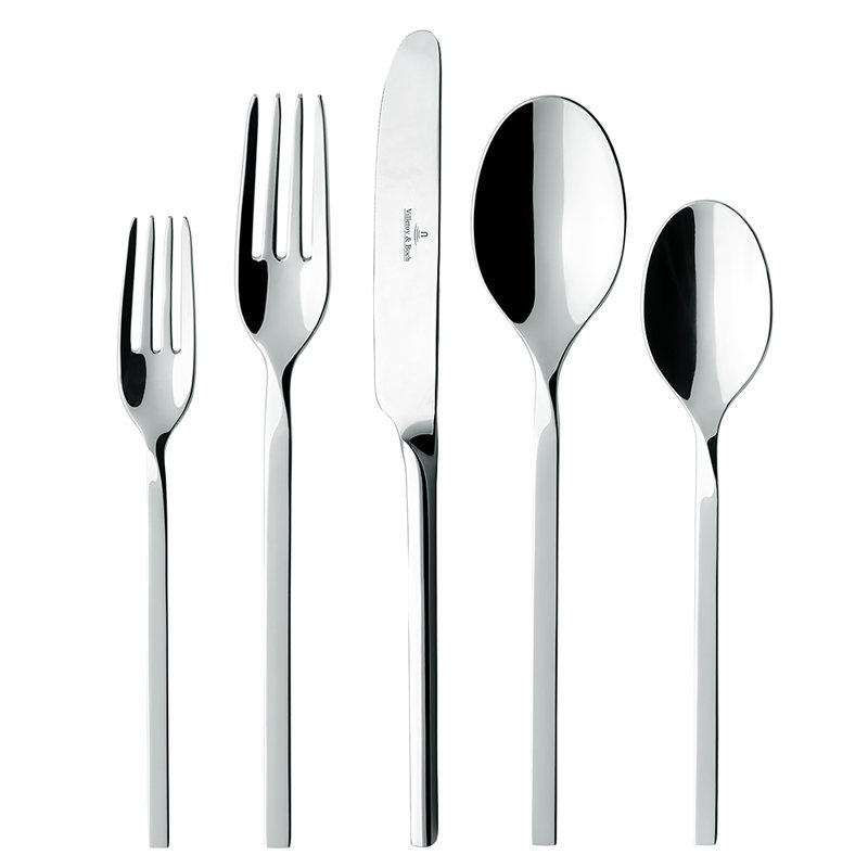 Villeroy Boch New Wave 5 Piece Flatware Set Service For 1