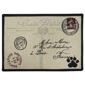 Postale Paw Tapestry Pet Mat