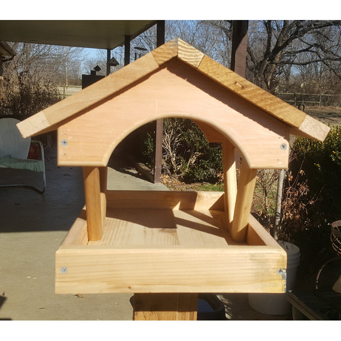 Birdhousesbymark Fly Thru Tray Bird Feeder Wayfair