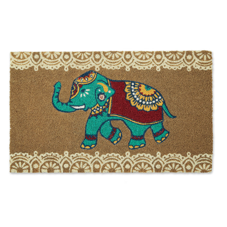 ALAZA Indian Elephant Green Leaf Area Rug Rugs Non-Slip Floor Mat Doormats Living Dining Room Bedroom Dorm 60 x 39 inches inches Home Decor ALAZA Indian Elephant Green Leaf Area Rug Rugs Non-Slip Floor Mat Doormats Living Dining Room Bedroom Dorm 60 x 39 inches inches Home Decor
