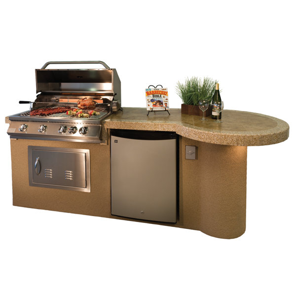 Maui BBQ Island 4-Burner Built-In Convertible Gas Grill by Kokomo Grills