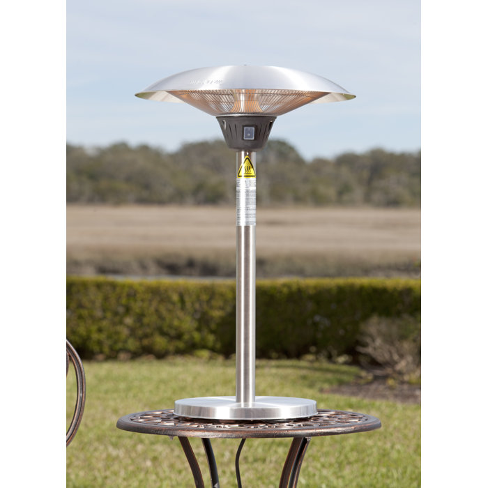 Fire Sense Cimarron Halogen 1500 Watt Electric Tabletop Patio Heater Cimarron Halogen 1500 Watt Electric Tabletop Patio Heater