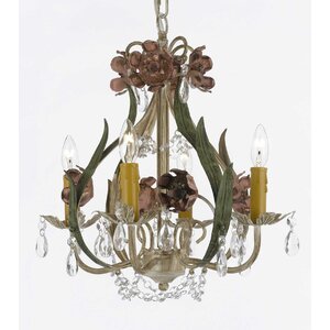 4-Light Crystal Chandelier