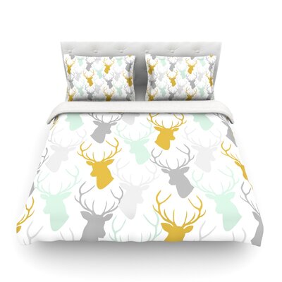 Scattered Deer Light By Pellerina Design Featherweight Duvet Cover