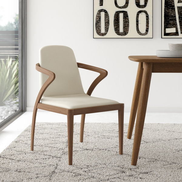 Mora Solid Wood Upholstered Dining Chair & Reviews AllModern