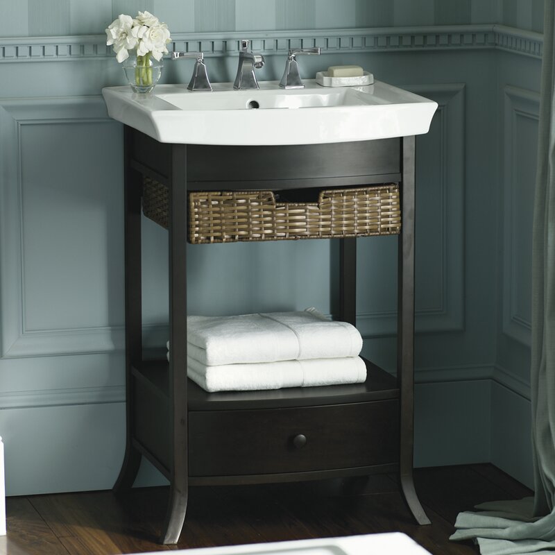 Kohler Archer 24 Pedestal Bathroom Sink Reviews Wayfair   Archer 24%22 Pedestal Bathroom Sink 