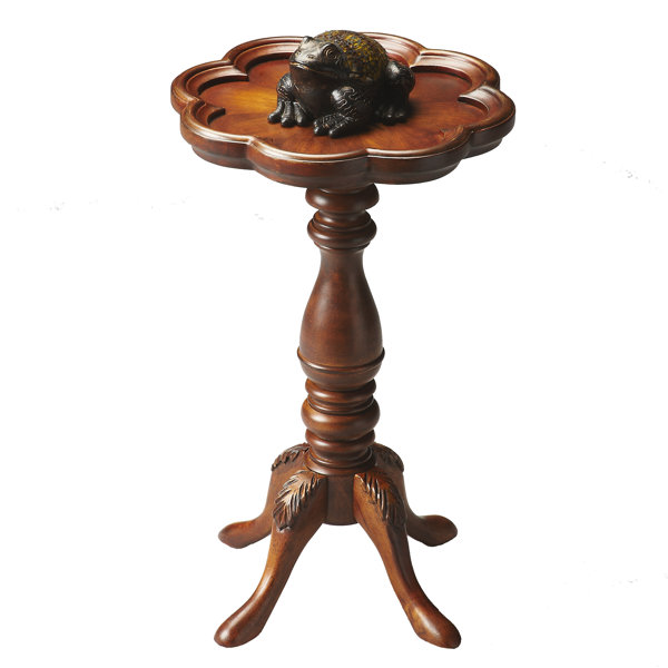 Bedingfield Tray Top Pedestal End Table by Astoria Grand