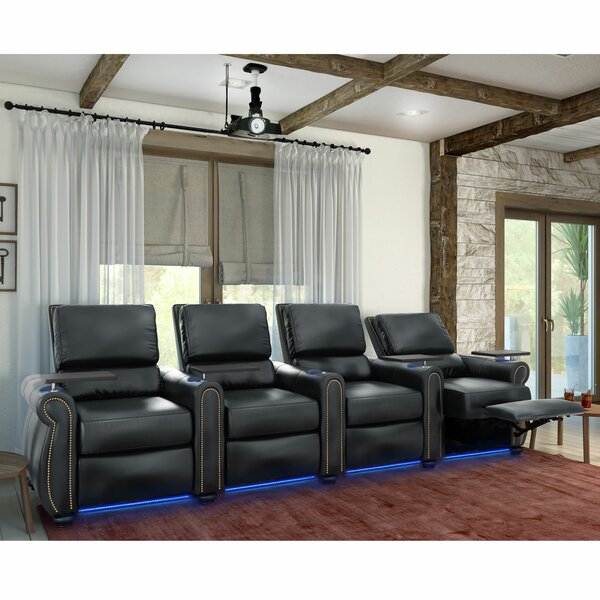 Stallion HR Series Home Theater Recliner (Row Of 4) By Red Barrel Studio