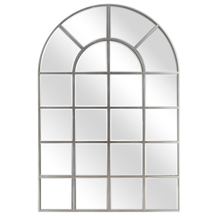 Ophelia Co Mckenney Arch Window Pane Beveled Wall Mirror Wayfair