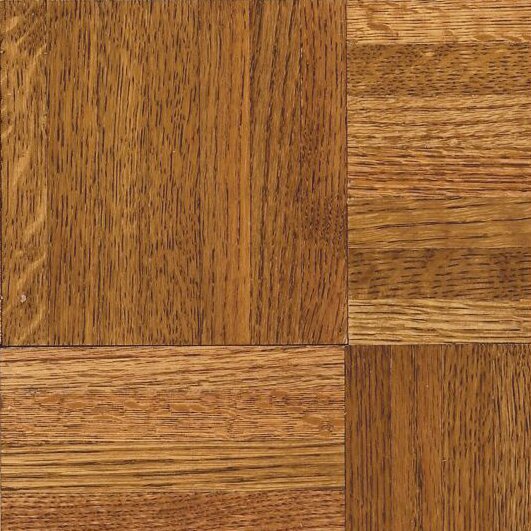 Urethane Parquet 12 Solid Oak Parquet Hardwood Flooring in High Glossy Honey by Armstrong Flooring