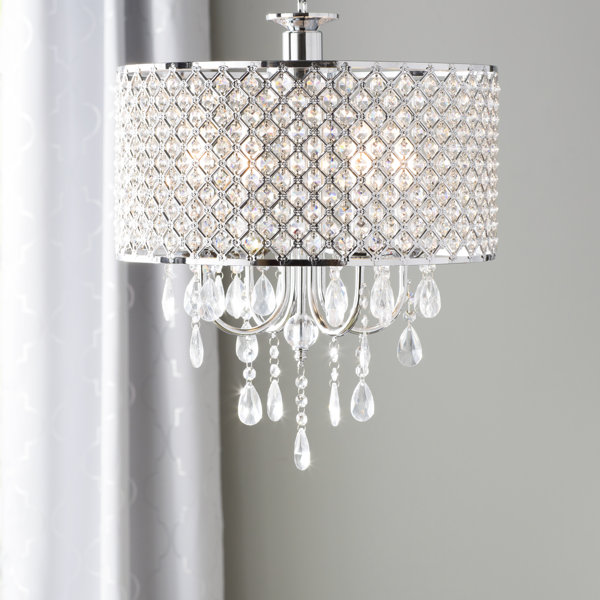 Aurore 4-Light LED Crystal Chandelier by Willa Arl