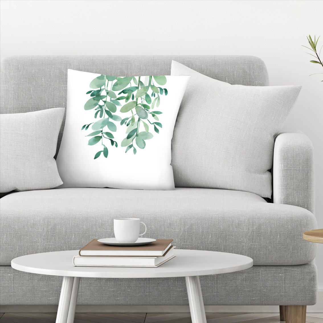 East Urban Home Victoria Nelson Tropical Leaf Eucalyptus Throw