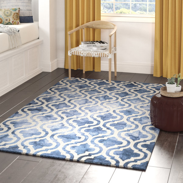 Bettina Hand-Tufted Wool Navy Area Rug by Willa Arlo Interiors