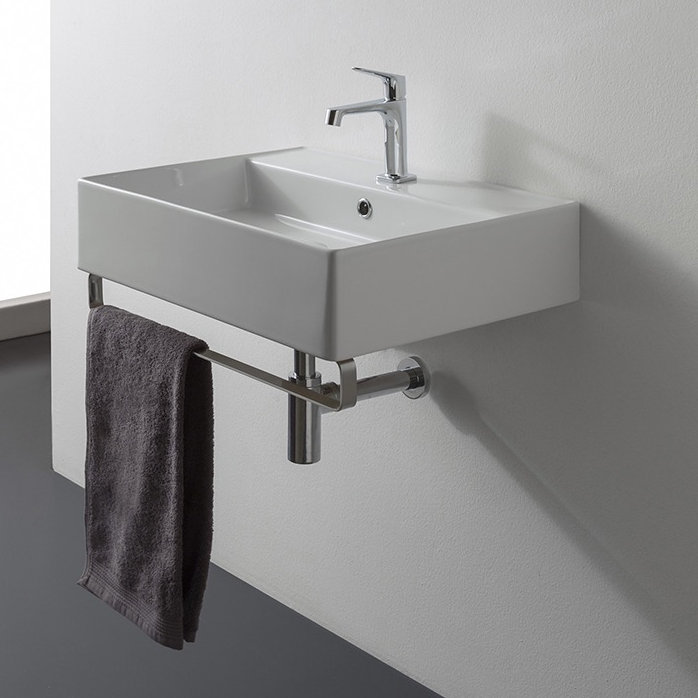 Scarabeo By Nameeks Teorema Ceramic 19 Wall Mount Bathroom Sink