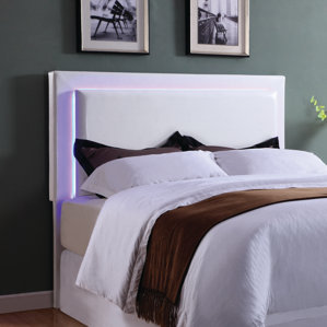 Chanell LED Upholstered Panel Headboard by Orren Ellis