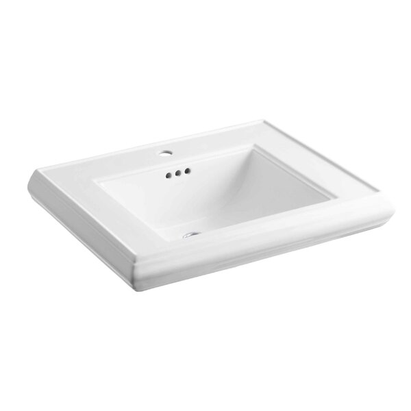Memoirs® Ceramic 27 Pedestal Bathroom Sink with Overflow by Kohler