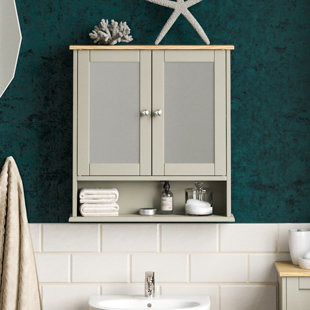 Bathroom Wall Cabinets Wooden Glass Wayfair Co Uk