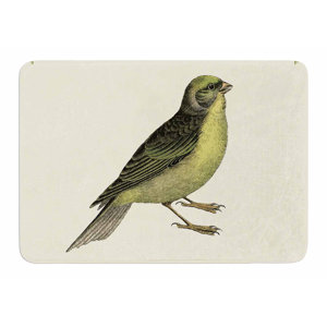 Vintage Bird 2 by NL Designs Bath Mat