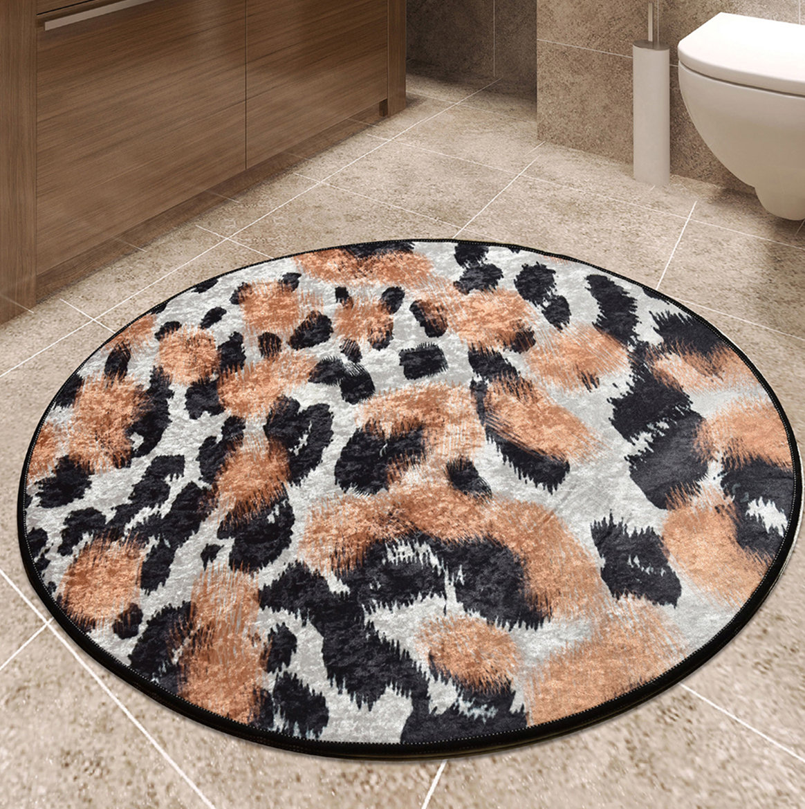 Everly Quinn Sunburg Leopard Bath Rug Wayfair Everly Quinn Sunburg Leopard Bath Rug