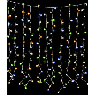 Queens Of Christmas 150 Incandescent Curtain Light Twinkle
