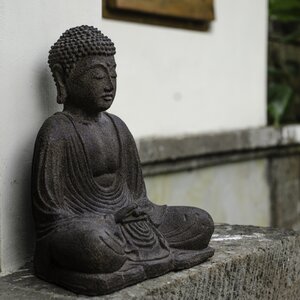 Volcanic Ash Peaceful Buddha Statue