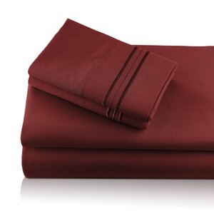 Alger Embroidered Microfiber Luxe Sheet Set