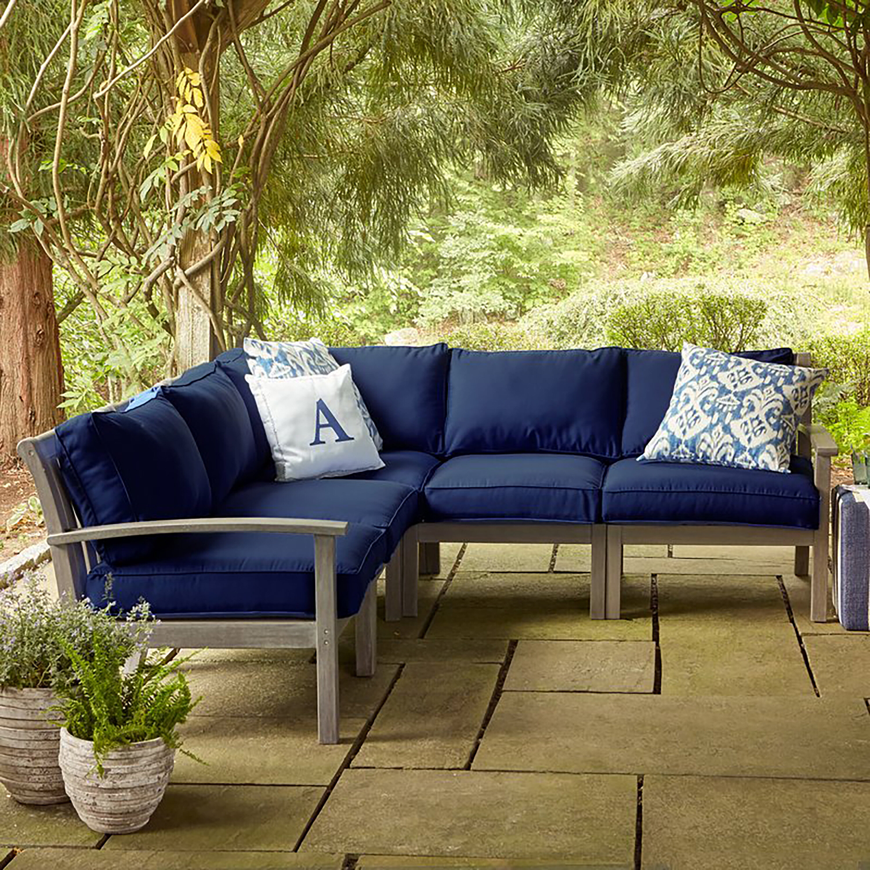 Rossi Patio Sectional With Cushions