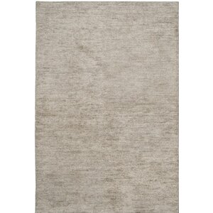 McArthur Hand-Knotted Solid Gray Area Rug