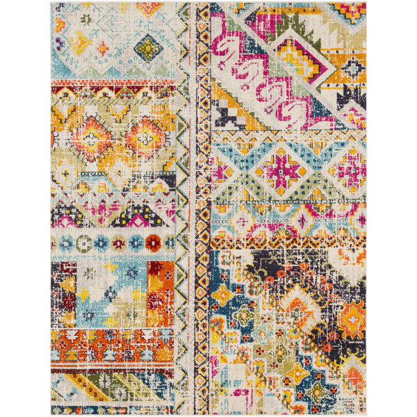 Berry Orange/Red Area Rug by Bungalow Rose