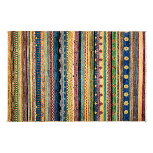 One-of-a-Kind Lori Hand-Knotted Multicolor Area Rug