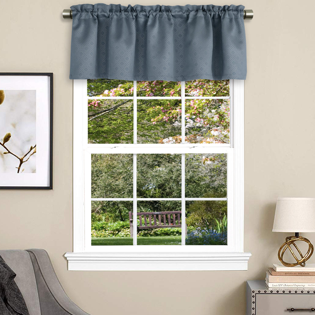 Charlton Home Lindgren Room Darkening Energy Saving Kitchen 50 Window Valance Reviews Wayfair