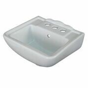 Ceramic 12 Wall Mount Bathroom Sink with Overflow by Fine Fixtures