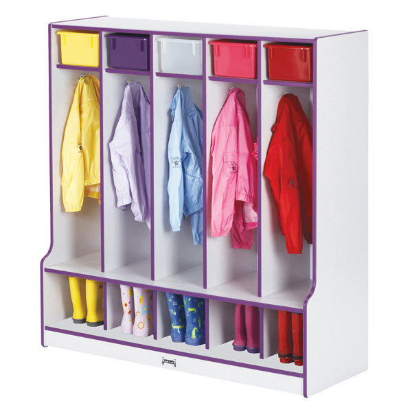Rainbow Accent®s 3 Tier 5 Wide Coat Locker by Jonti-Craft