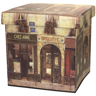 French Cafe Decor Wayfair French Café Storage Ottoman