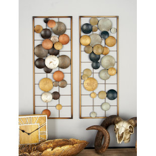 2 Piece Metal Wall Decor Set Wayfair 2 Piece Metal Wall Décor Set