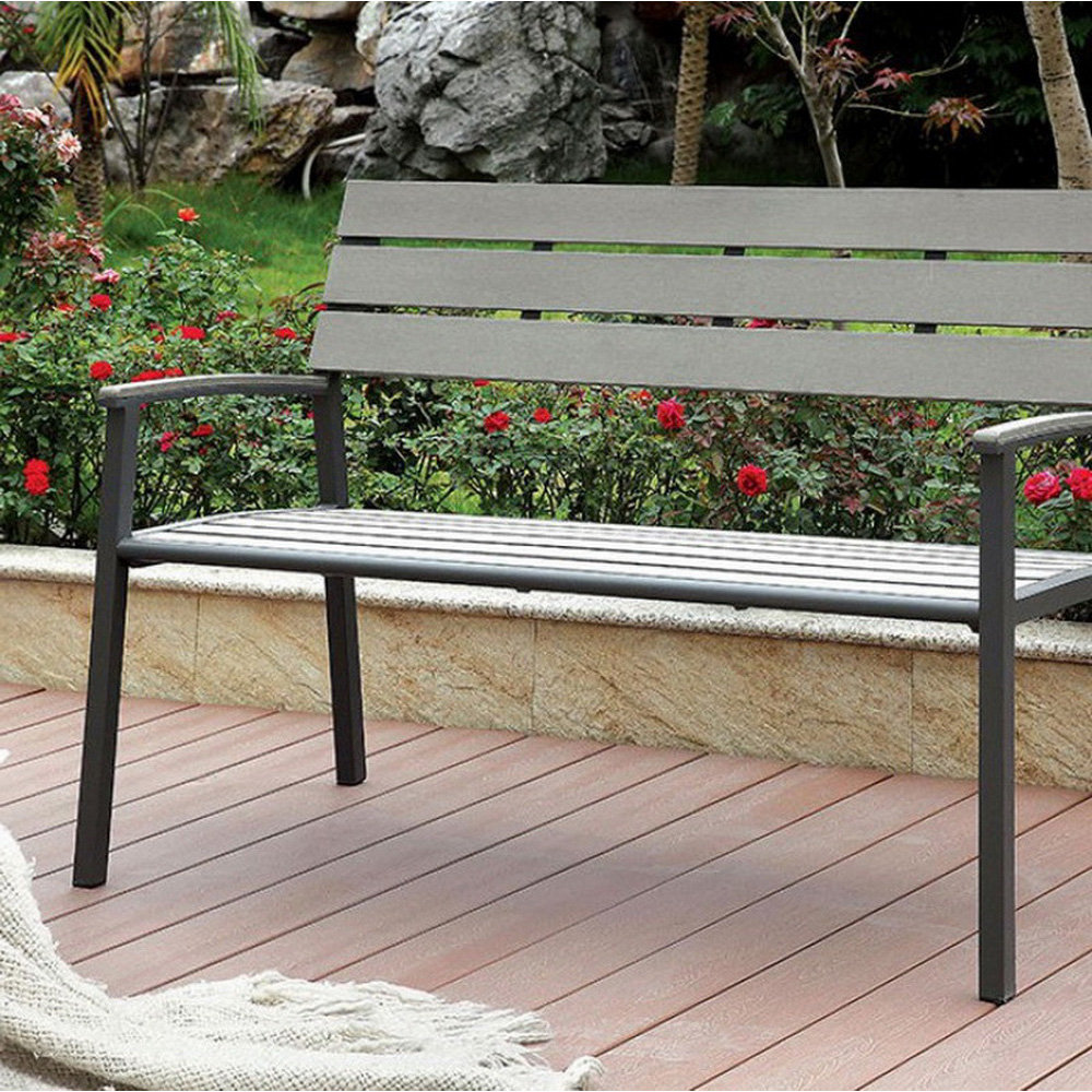 Wrought Studio Carin Aluminium Garden Bench Wayfair Ca