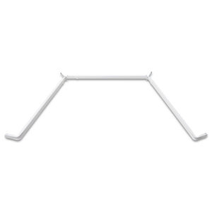 Bay Window Lockseam Single Curtain Rod and Hardware Set