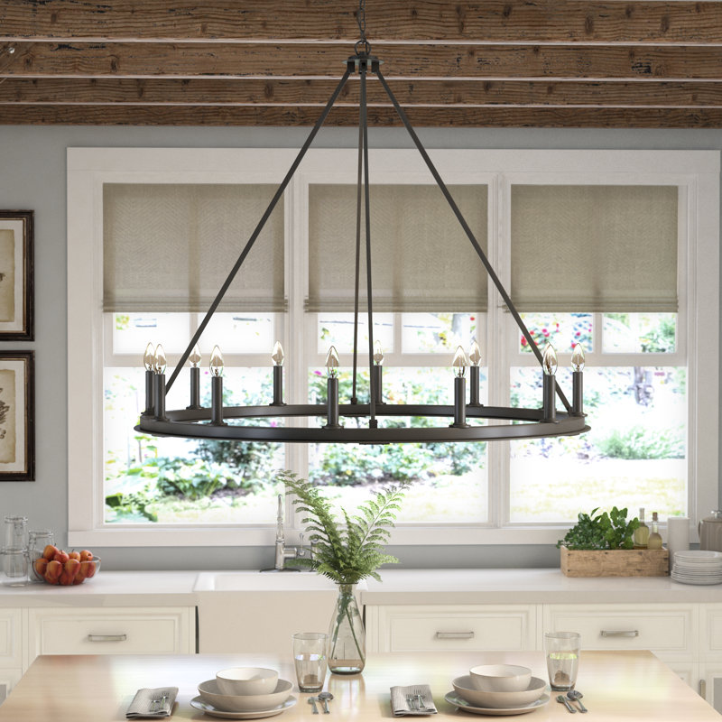 Laurel Foundry Modern Farmhouse Shayla 12 Light Candle Style Laurel Foundry Modern Farmhouse Shayla