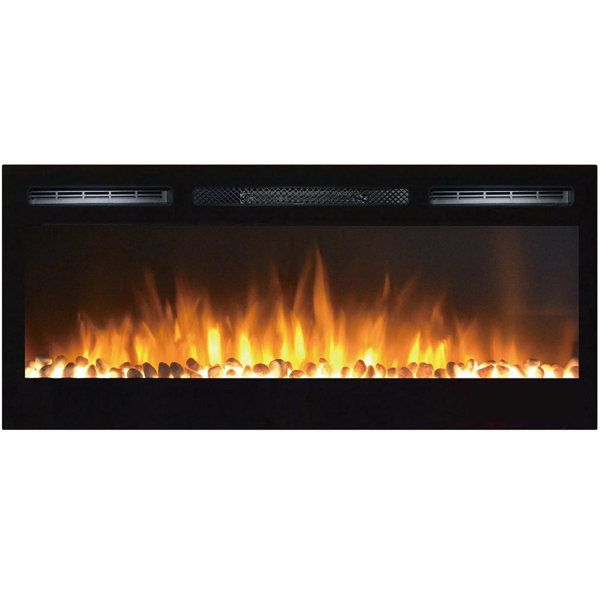 Jemaine Wall Mounted Bio-Ethanol Fireplace by Orren Ellis