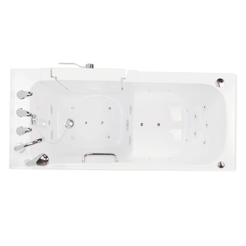 Ella Walk In Bath Lounger Acrylic 59 X 26 75 Walk In Whirlpool And Air Tub Wayfair