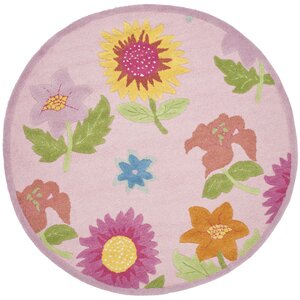 Claro Pink Floral Area Rug