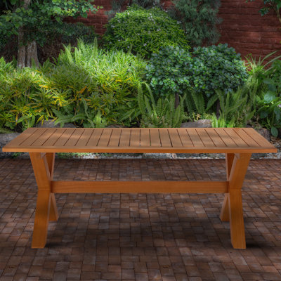 Brayson Solid Wood Dining Table Union Rustic