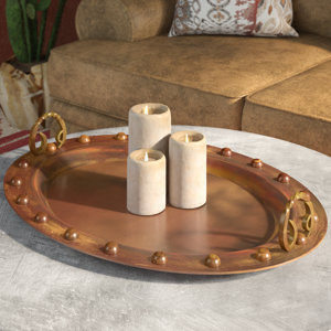 Cercis Copper Serving Tray