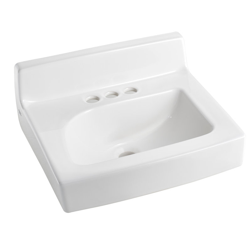 American Standard Penlyn Ceramic 18" Wall Mount Bathroom Sink with